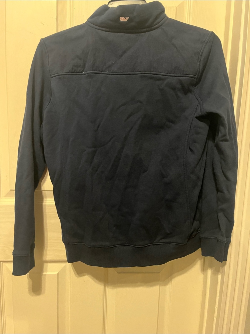 Vineyard Vines Navy Quarter-Zip Pullover Sweater - Picture 3 of 3